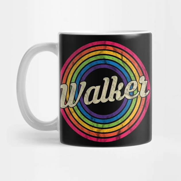 Walker - Retro Rainbow Faded-Style by MaydenArt